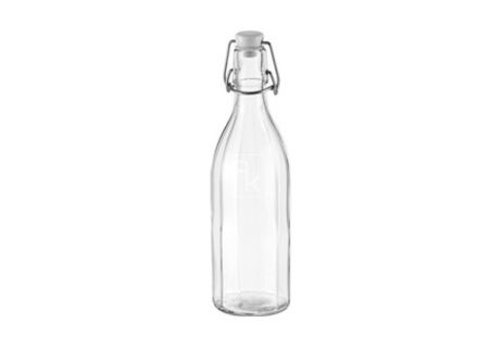 Бутылка с зажимом, квадратная DELLA CASA, 500 мл