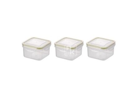 Мини-контейнеры FRESHBOX, 3 шт, квадратные